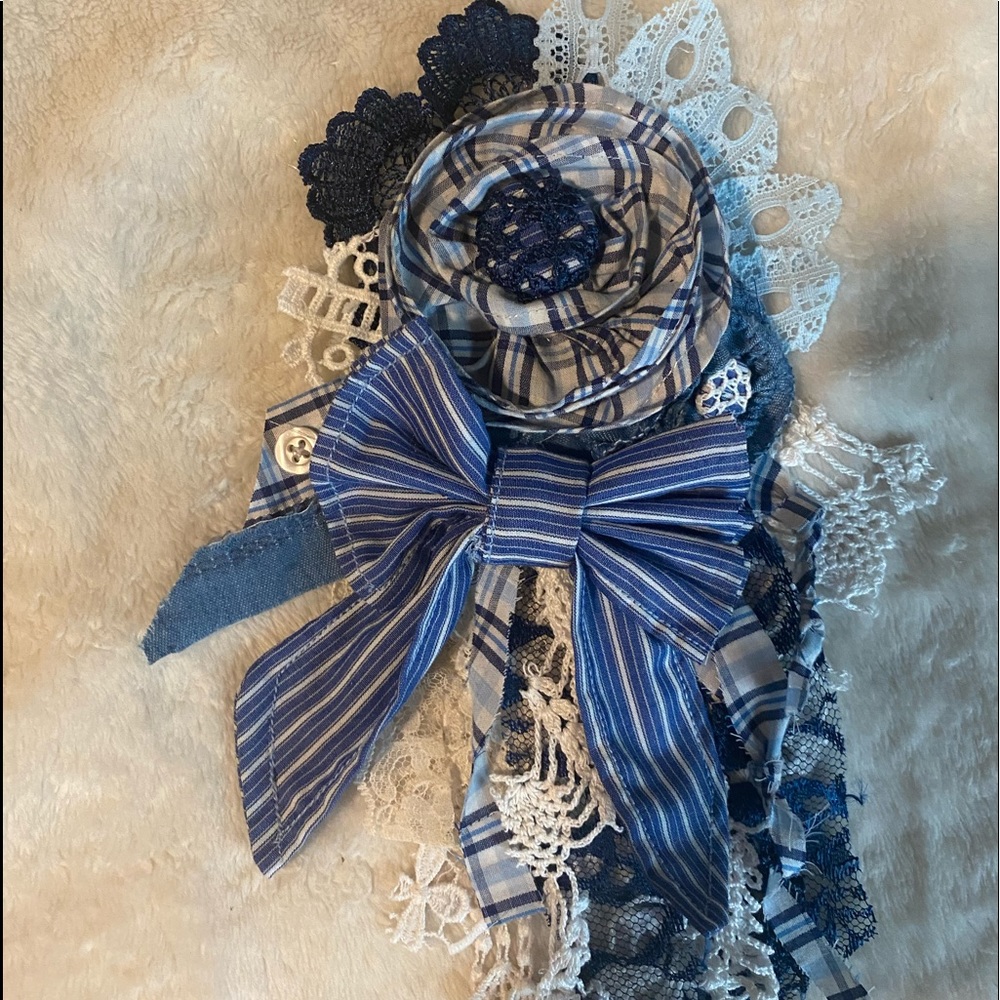 Hand made flower pin